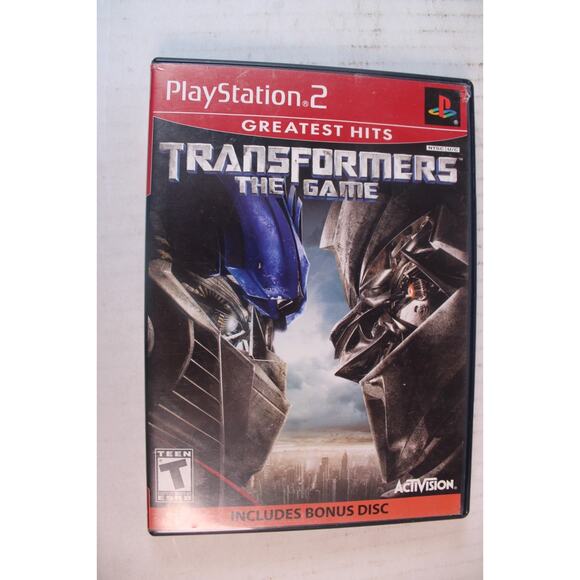 Transformers: The Game Greatest Hits (Sony PlayStation 2 PS2) W/ Bonus Disc CIB - Picture 1 of 10